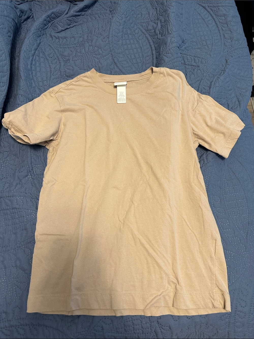 H&M Women’s Short Sleeve Tee in Light Beige